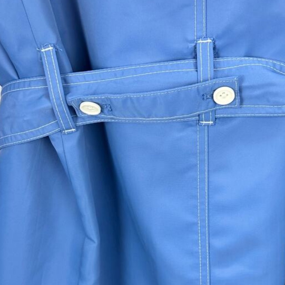 J Crew Belted Women’s Trench Coat French (WEDGEWOOD) Blue Mid Length CD420 $298 - Picture 14 of 15